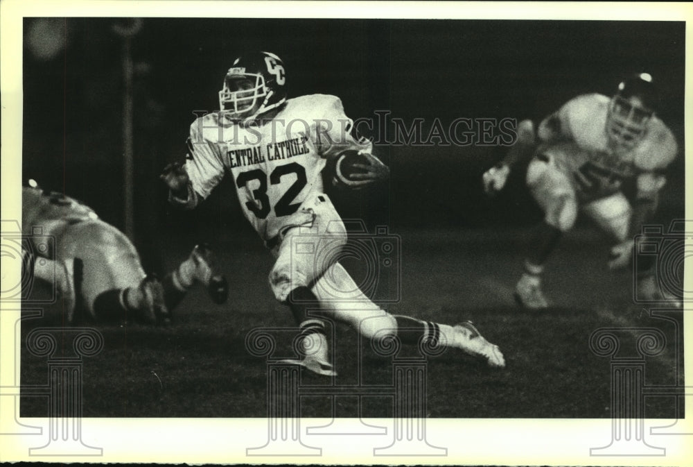 1984 Press Photo Central Catholic High football player David Astwood - sas08344- Historic Images