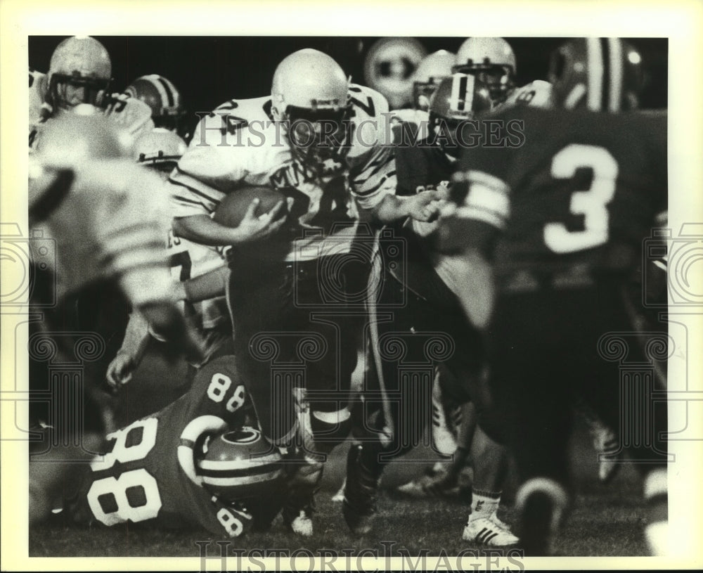 Press Photo Alamo Heights and South San play high school football - sas08354- Historic Images
