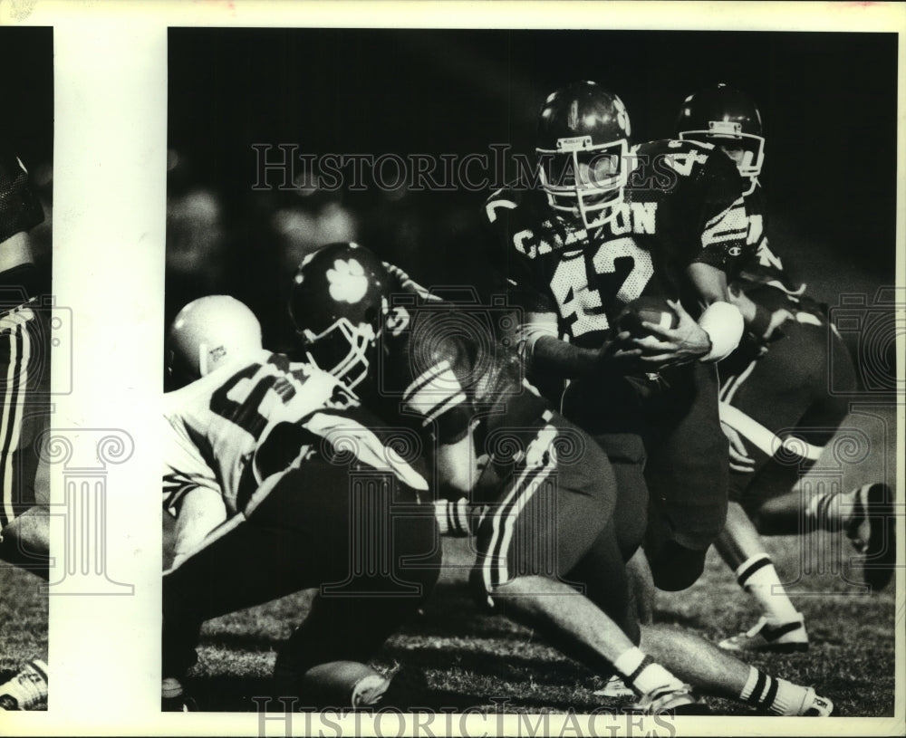 1984 Press Photo Canyon High football player Bret Cappleman vs. Alamo Heights- Historic Images