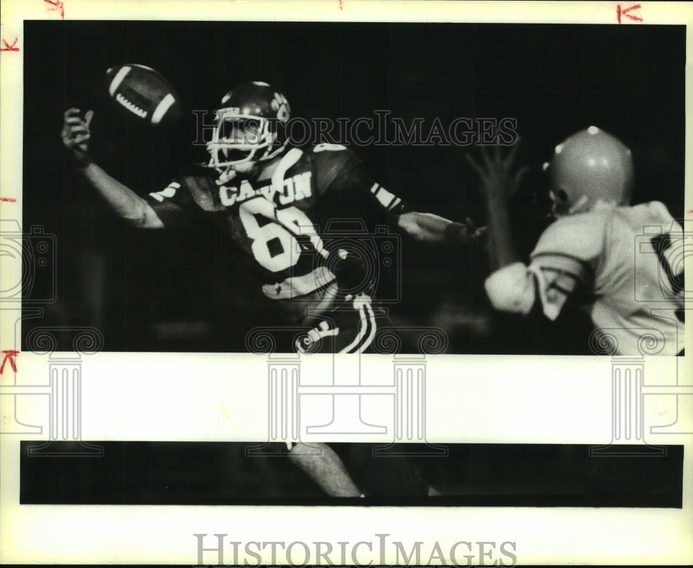 1984 Press Photo Canyon and Alamo Heights play high school football - sas08373- Historic Images