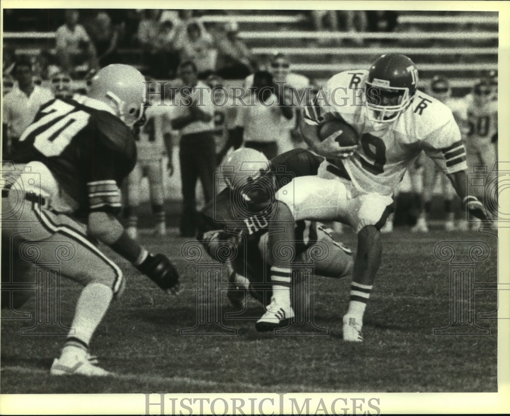 Press Photo Everett White, High School Football Player at Holmes Game- Historic Images