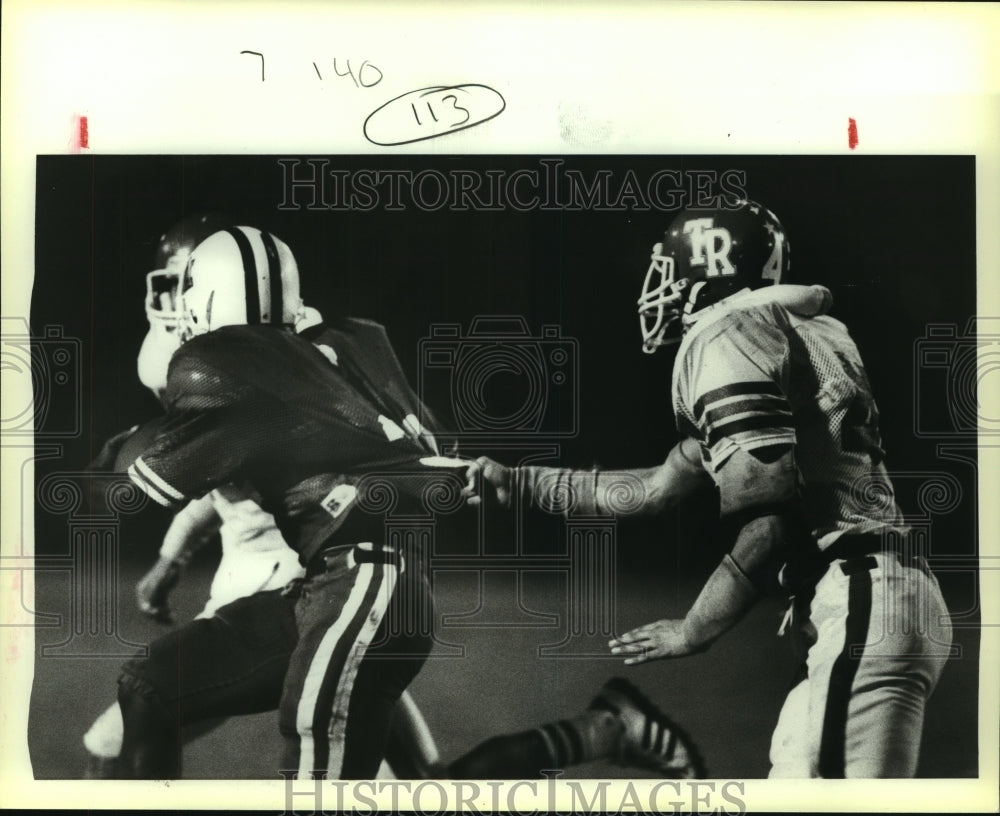 1983 Press Photo Madison and Roosevelt High School Football Players at Game- Historic Images