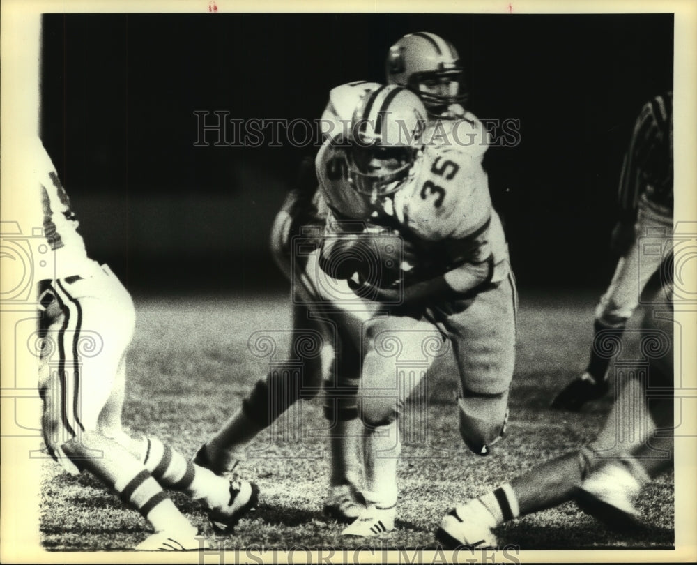 1982 Press Photo Chris Pryor at Clark Versus Judson High School Football Game- Historic Images