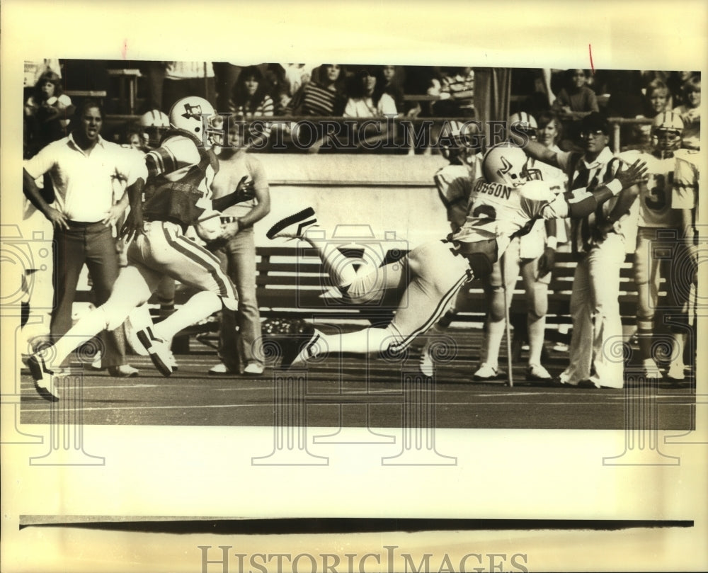 1982 Press Photo Judson High School Football Player at Game - sas08458- Historic Images