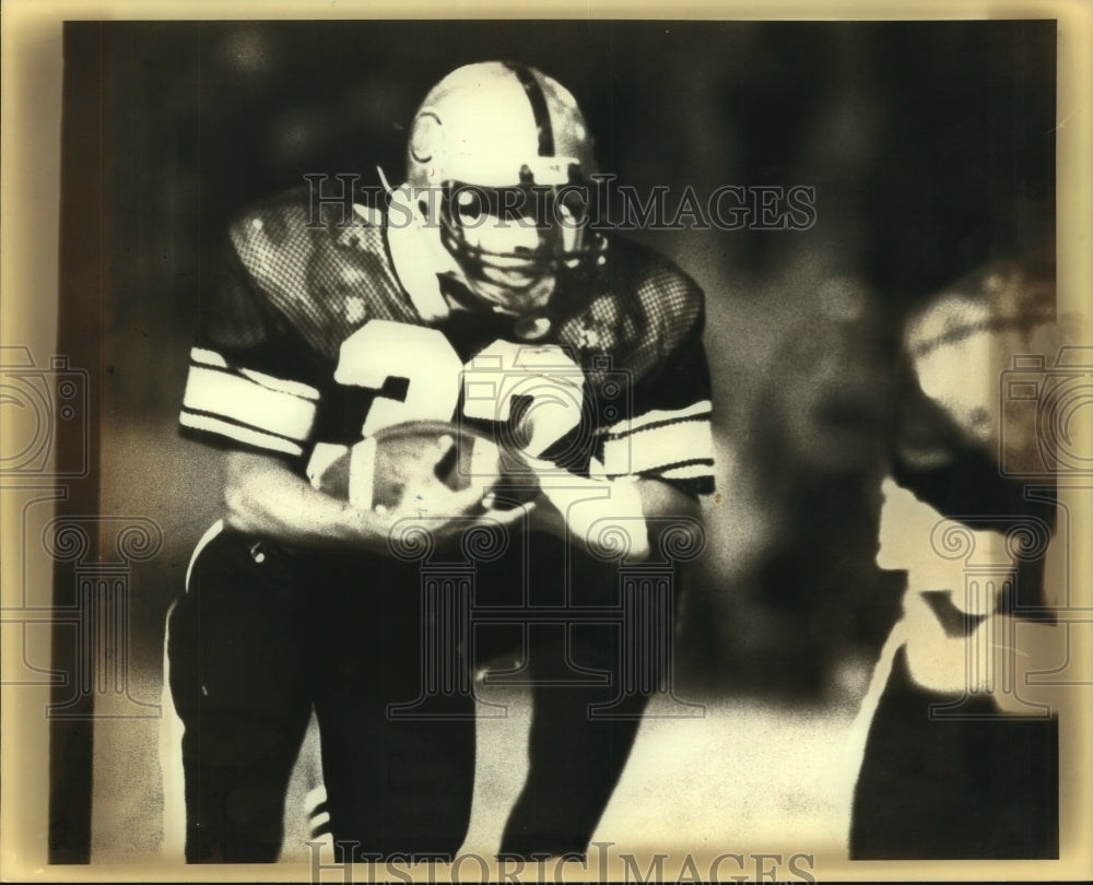 1982 Press Photo Jay Herridge, Clark High School Football Player at Judson Game- Historic Images