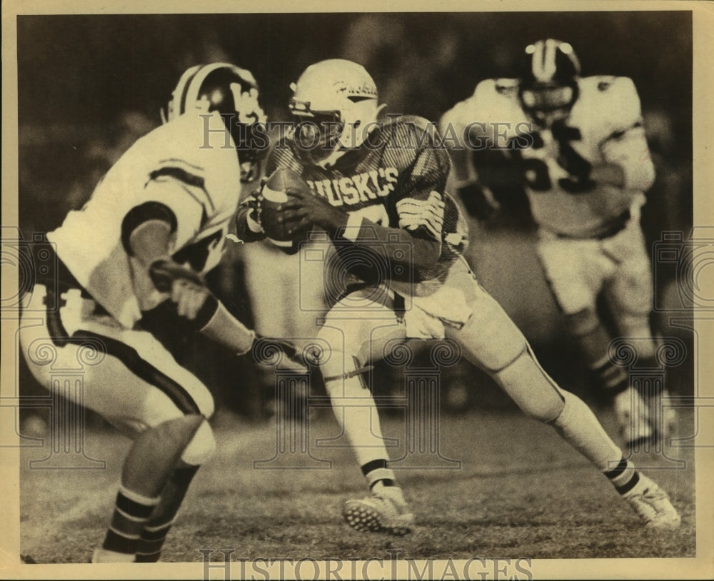 1982 Press Photo Eric Tennessee, Holmes High School Football Player at Game- Historic Images