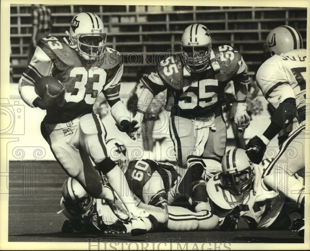 1982 Press Photo High School Football Players at Game - sas08472- Historic Images