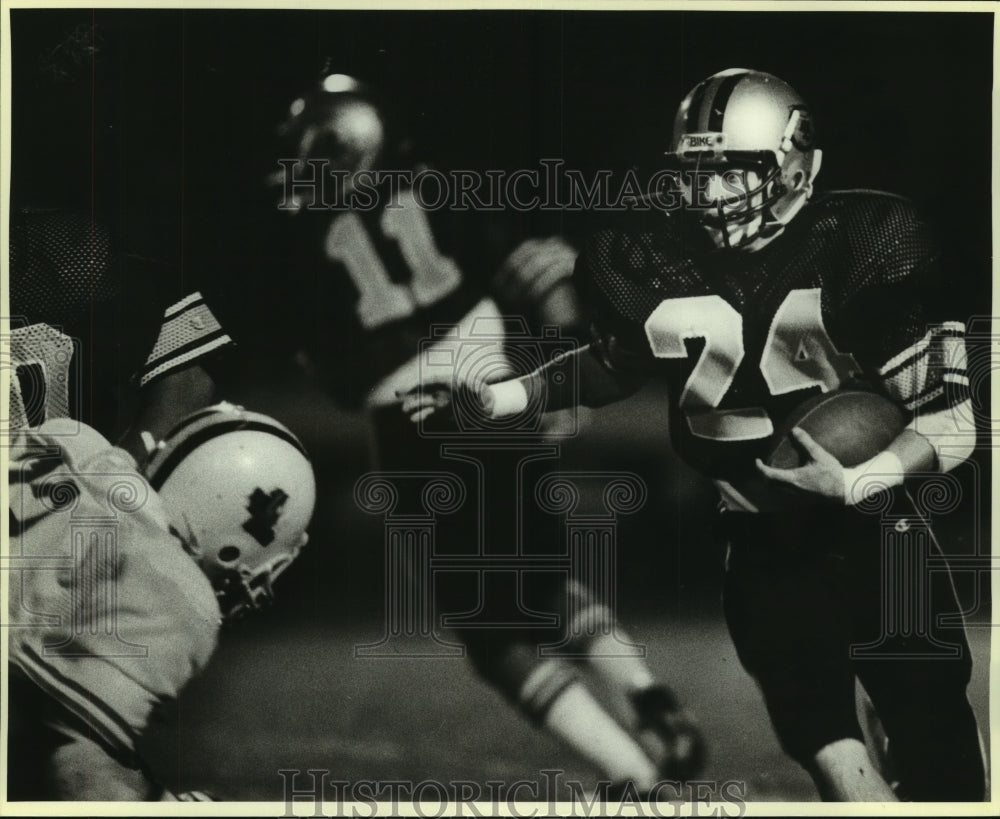1984 Press Photo David Martin, Clark High School Football Half Back at Game- Historic Images