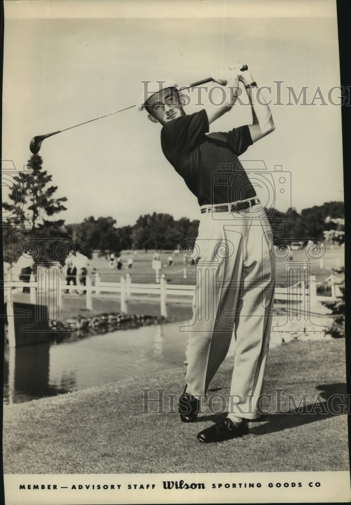 Press Photo Golfer Gardner Dickinson, Jr., Wilson Sporting Goods Company Staff- Historic Images