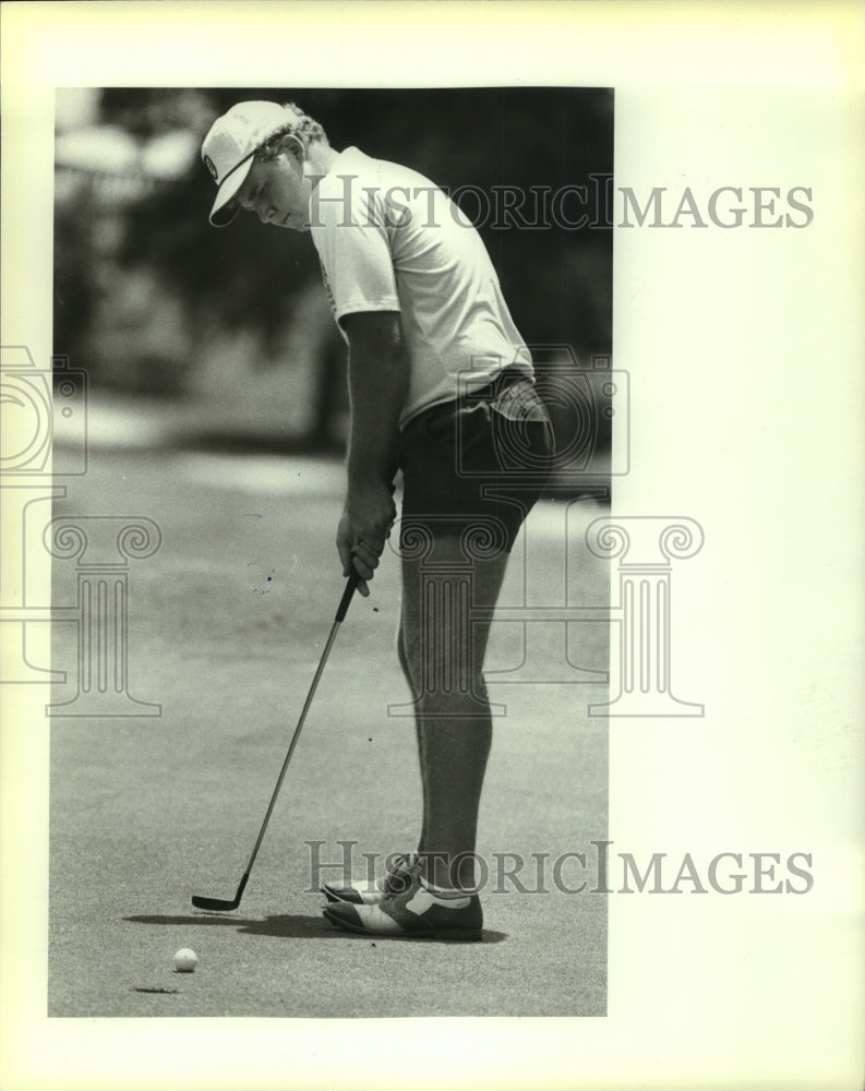 1983 Press Photo Golfer Chad Martin at City Junior Golf Tournament - sas08594- Historic Images