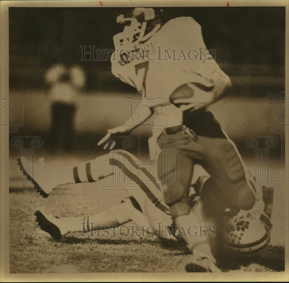 1982 Press Photo Craig Wersterfer New Braunfels High School Football Quarterback- Historic Images