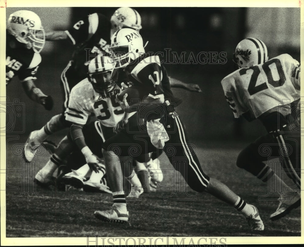1983 Press Photo David Haass, Marshall High School Football Quarterback at Game- Historic Images