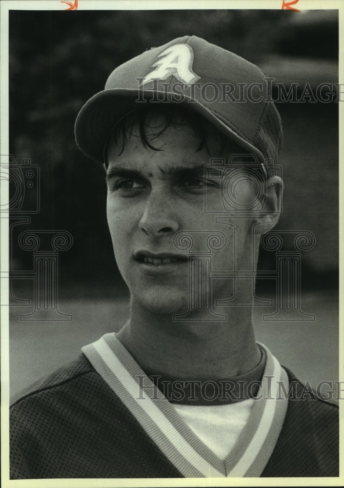 1986 Press Photo Mike McDonald, Antonian High School Baseball Player - sas08805- Historic Images