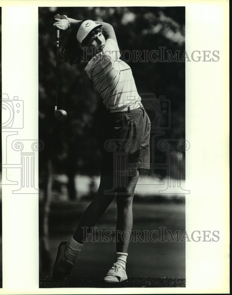 1985 Press Photo Golfer Wendy Ward at Brackenridge City Junior Golf Tournament- Historic Images