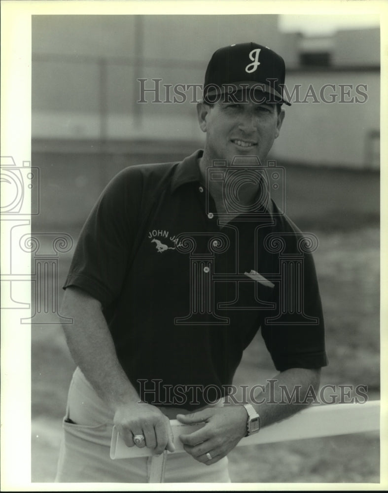 Press Photo Bill Chancey, John Jay Track Coach - sas08921- Historic Images