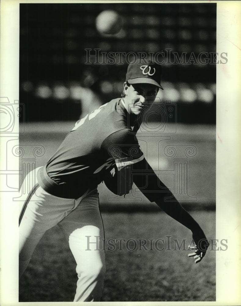 1987 Press Photo Kevin Armstrong, Baseball Player - sas08932- Historic Images