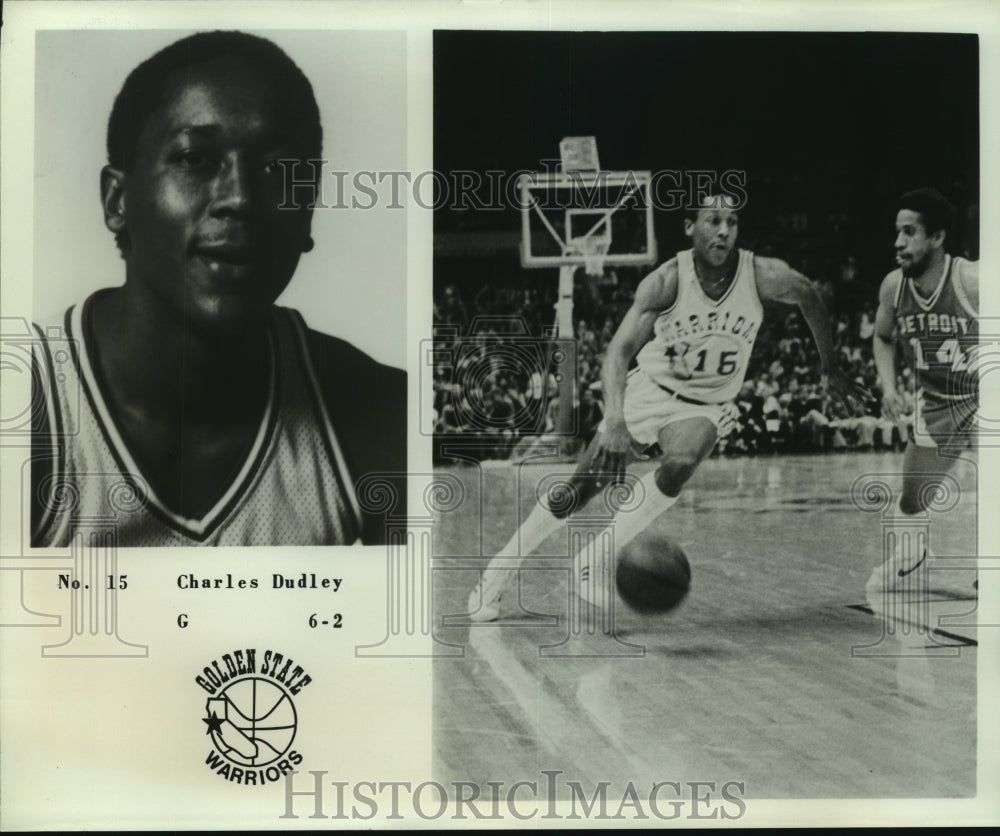 Press Photo Charles Dudley, Golden State Warriors Basketball Player at Game- Historic Images