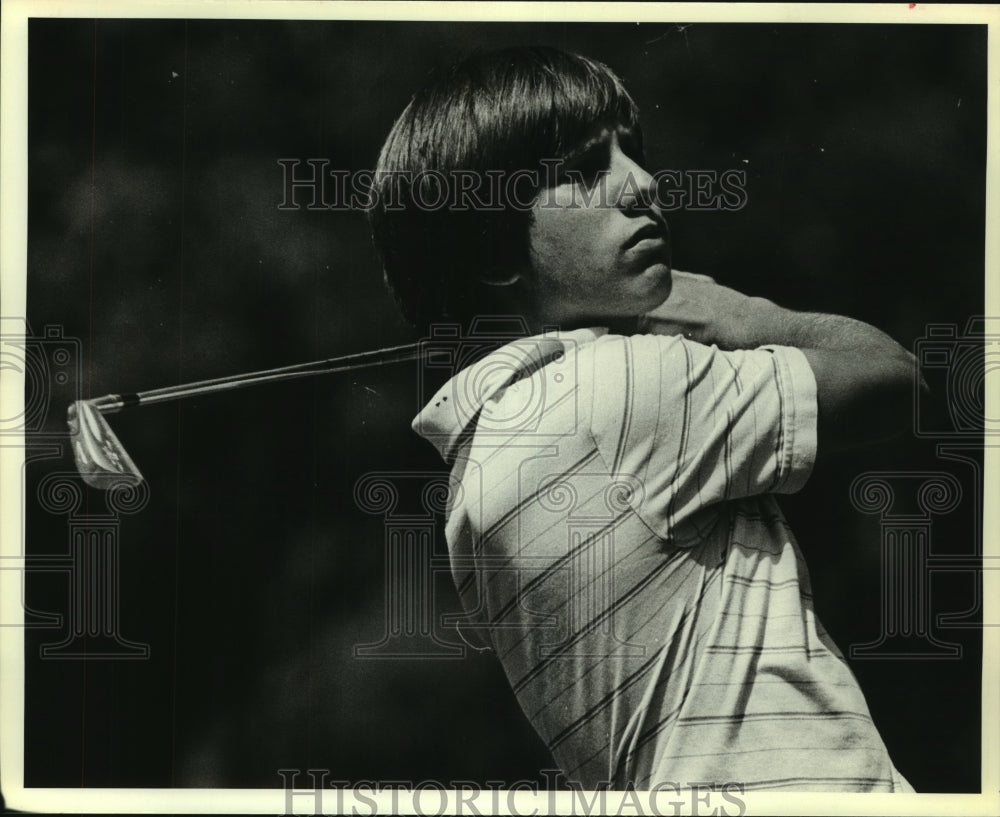 1983 Press Photo Golfer Stephen Nresko at Brackenridge City Junior Tournament- Historic Images
