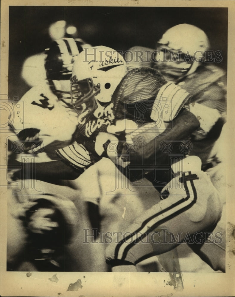 1982 Press Photo Ternell Washington, Holmes High School Football Player at Game- Historic Images