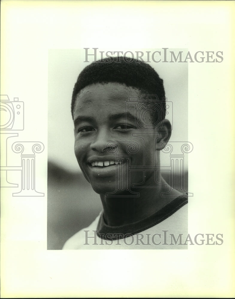 1986 Press Photo Ronald A. Greene, South San Antonio West Campus Athlete- Historic Images