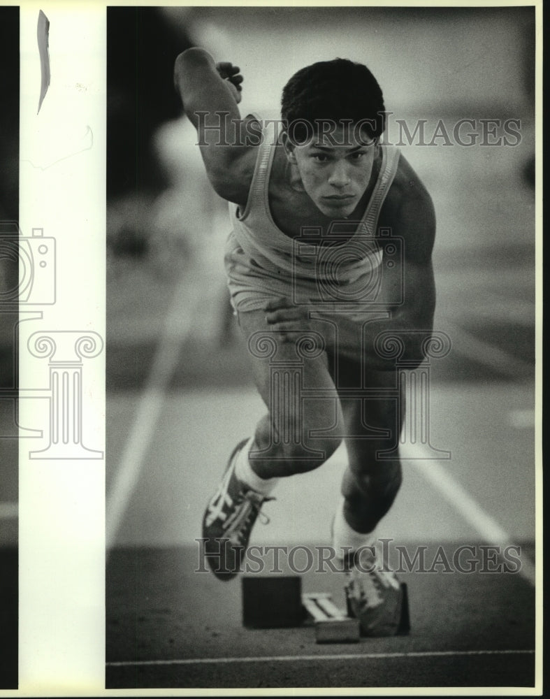 1987 Press Photo South San High track athlete Tony Marquez - sas09247- Historic Images