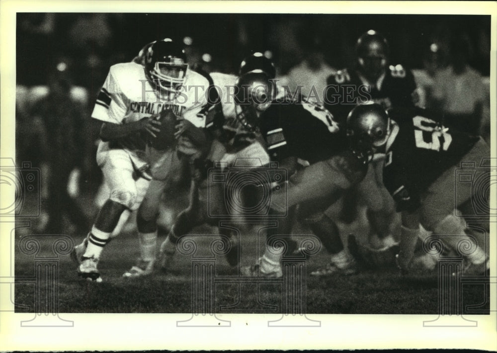 1984 Press Photo Carlos Guimarda, Central Catholic High School football Player- Historic Images