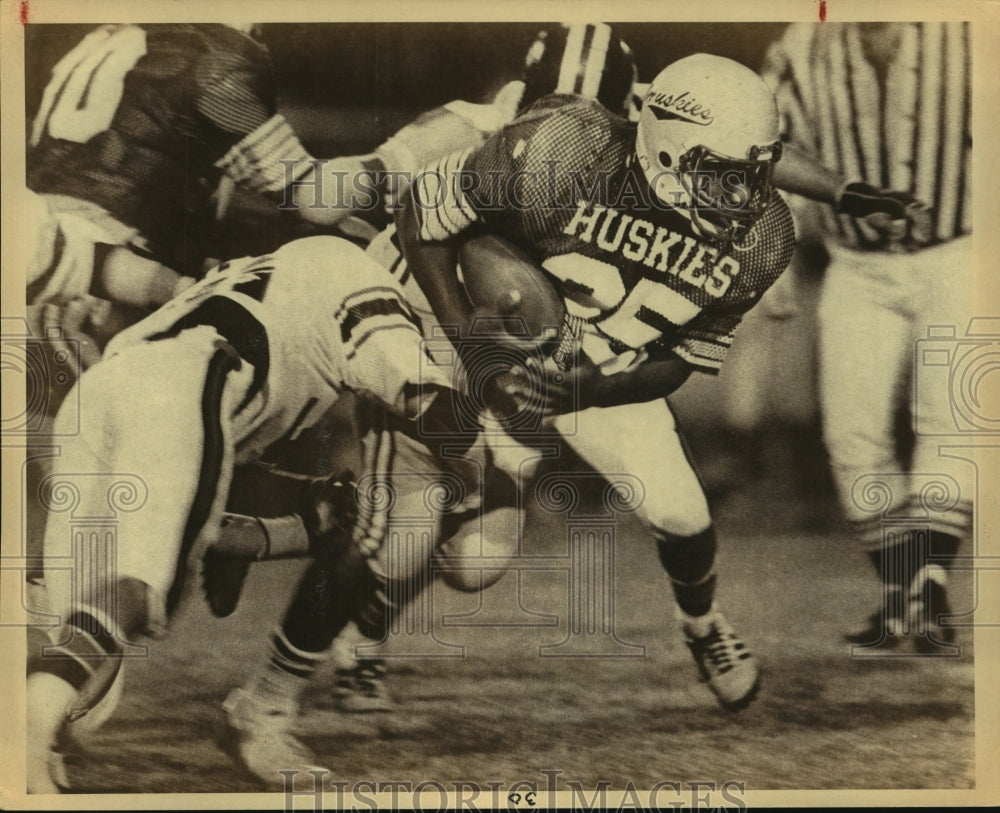 1982 Press Photo Darryl Adkins, Holmes Huskies High School Football Player- Historic Images