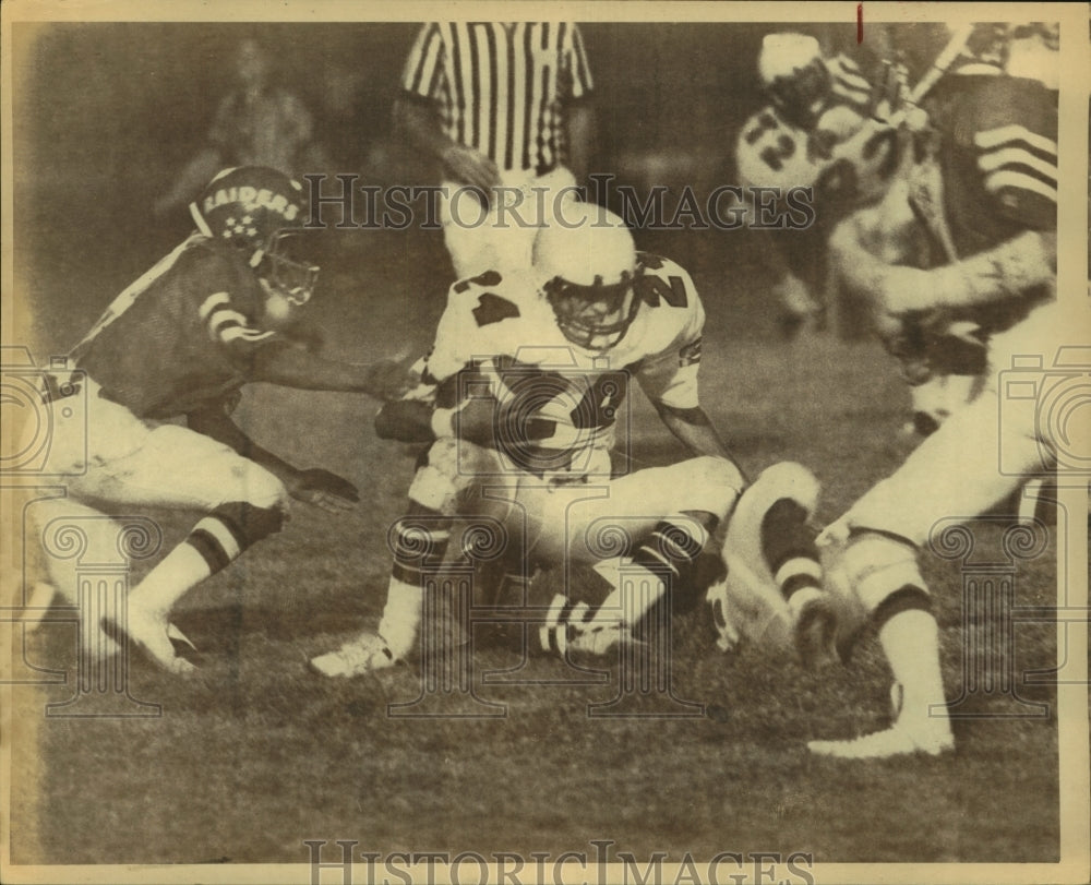 1982 Press Photo Sebastian Laque, Southwest High School Football Player at Game- Historic Images