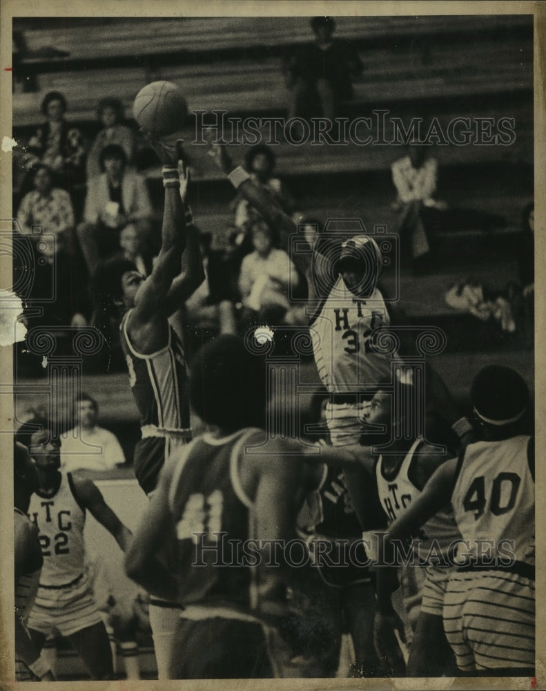 Press Photo Mike Cunningham, Basketball Player at Huston-Tillotson College Game- Historic Images