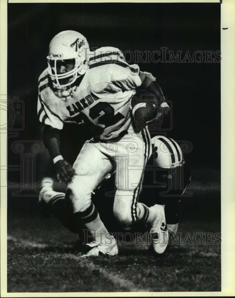 1985 Press Photo Ernie Gonzalez, Laredo Martin High School Football Player- Historic Images