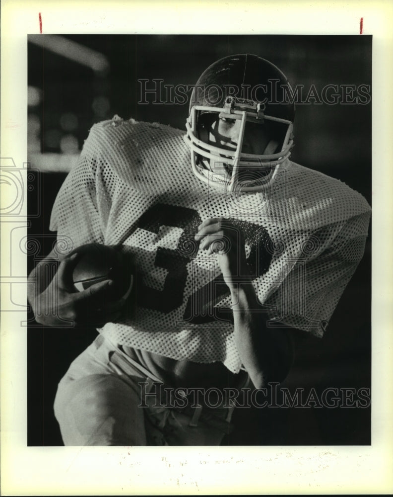 1983 Press Photo Rick Purdy, New Braunfels High School Football Player- Historic Images