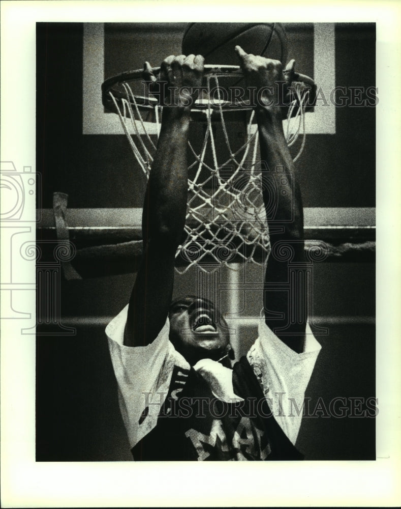 1993 Press Photo Gabriele Isaac, Madison High School Basketball Player- Historic Images