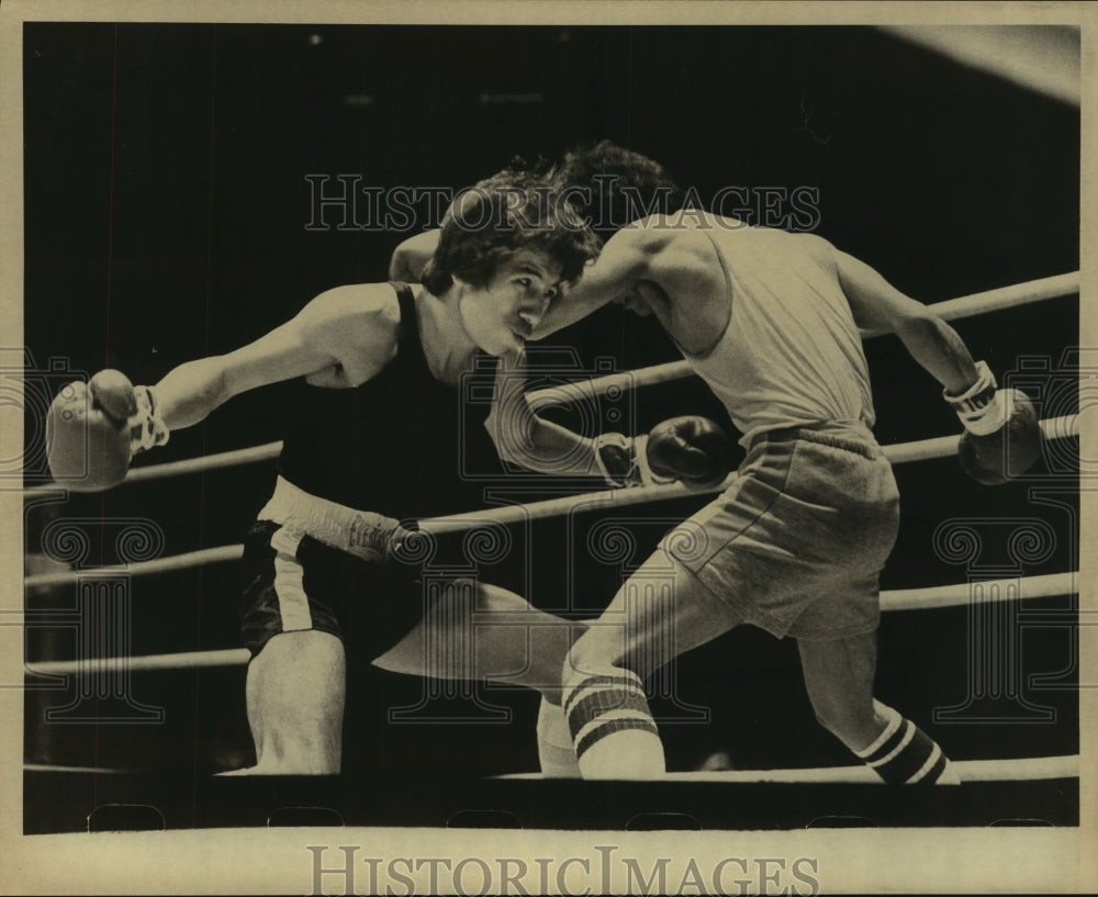 1981 Press Photo Golden Gloves boxers Romeo Mercado and Jose Castancio- Historic Images