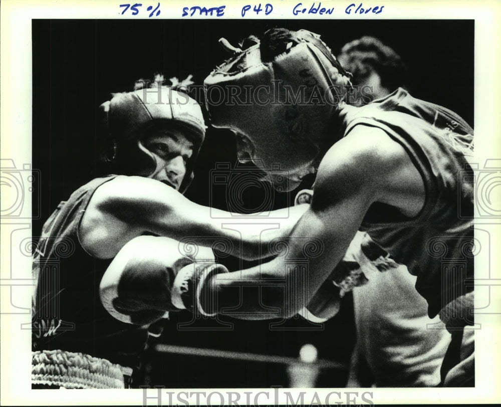 1990 Press Photo Flyweight boxers Javier Muzquiz and Kelsky Williams - sas09738- Historic Images