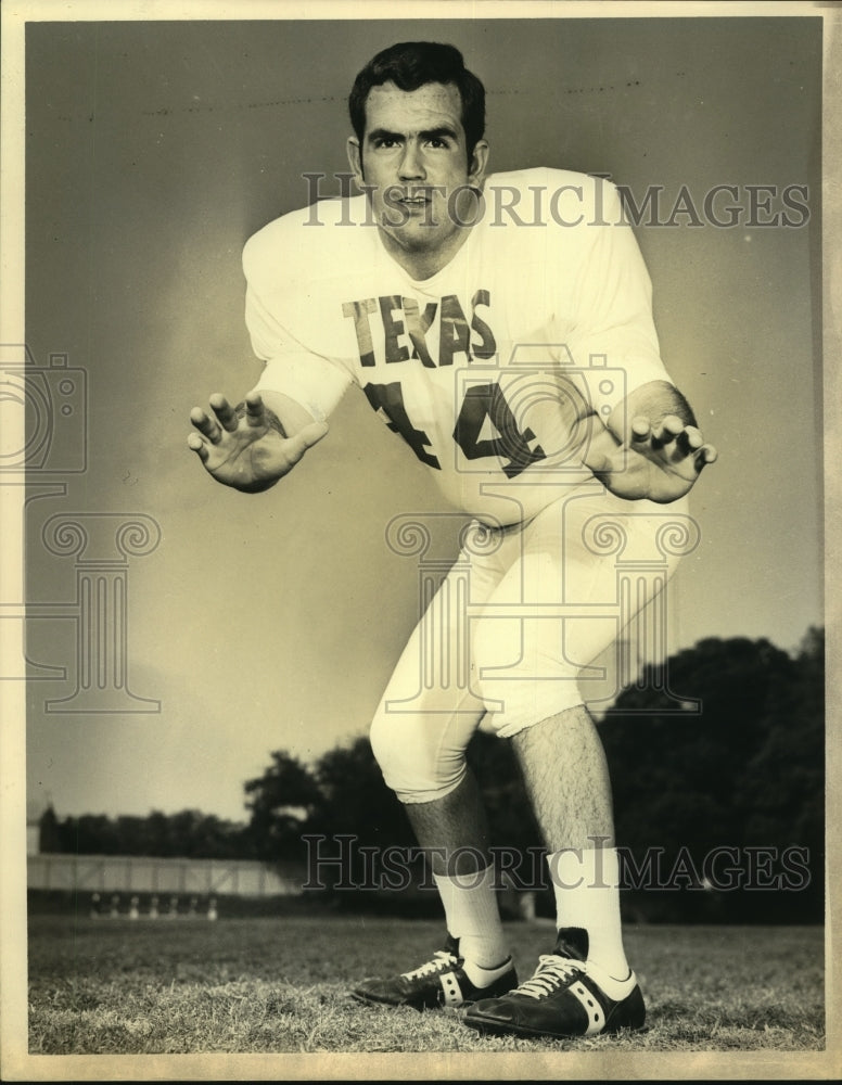 Press Photo Raymond Fontenot, Texas Football Player - sas09781- Historic Images