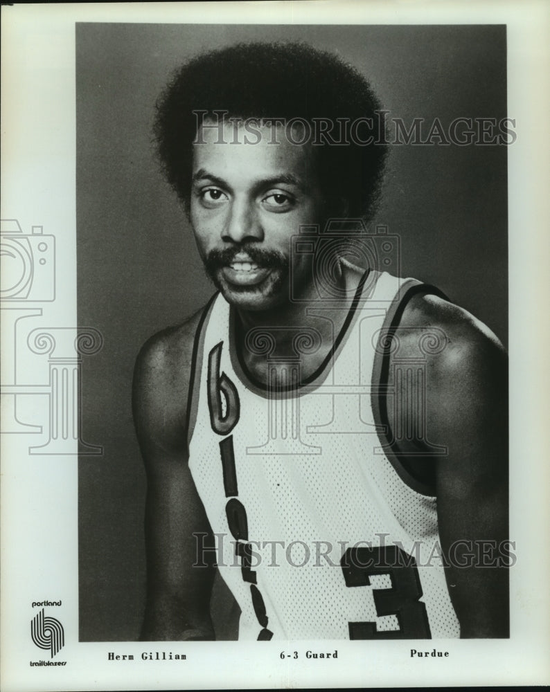 Press Photo Herm Gilliam, Portland Trailblazers Basketball Player - sas09844- Historic Images