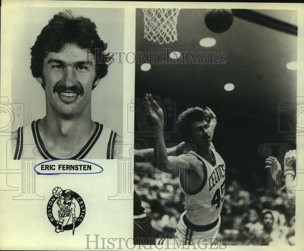 Press Photo Eric Fernsten, Boston Celtics Basketball Player at Game - sas09923- Historic Images