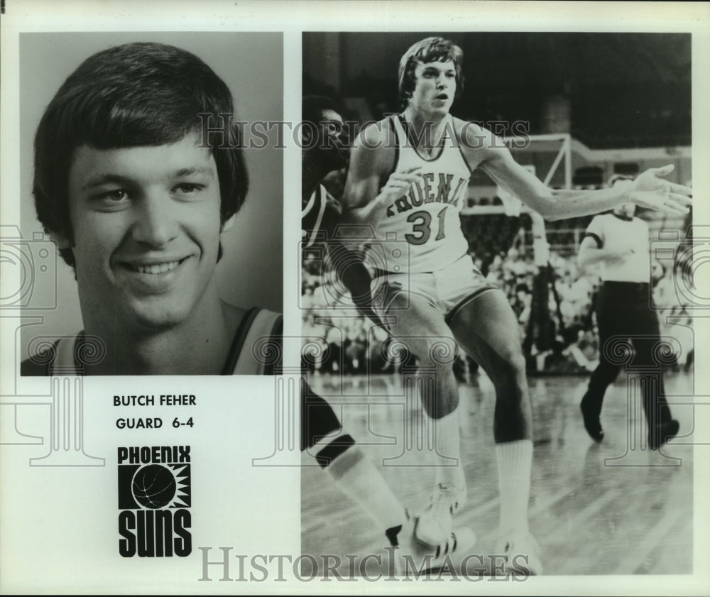 Press Photo Butch Feher, Phoenix Suns Basketball Player at Game - sas09934- Historic Images