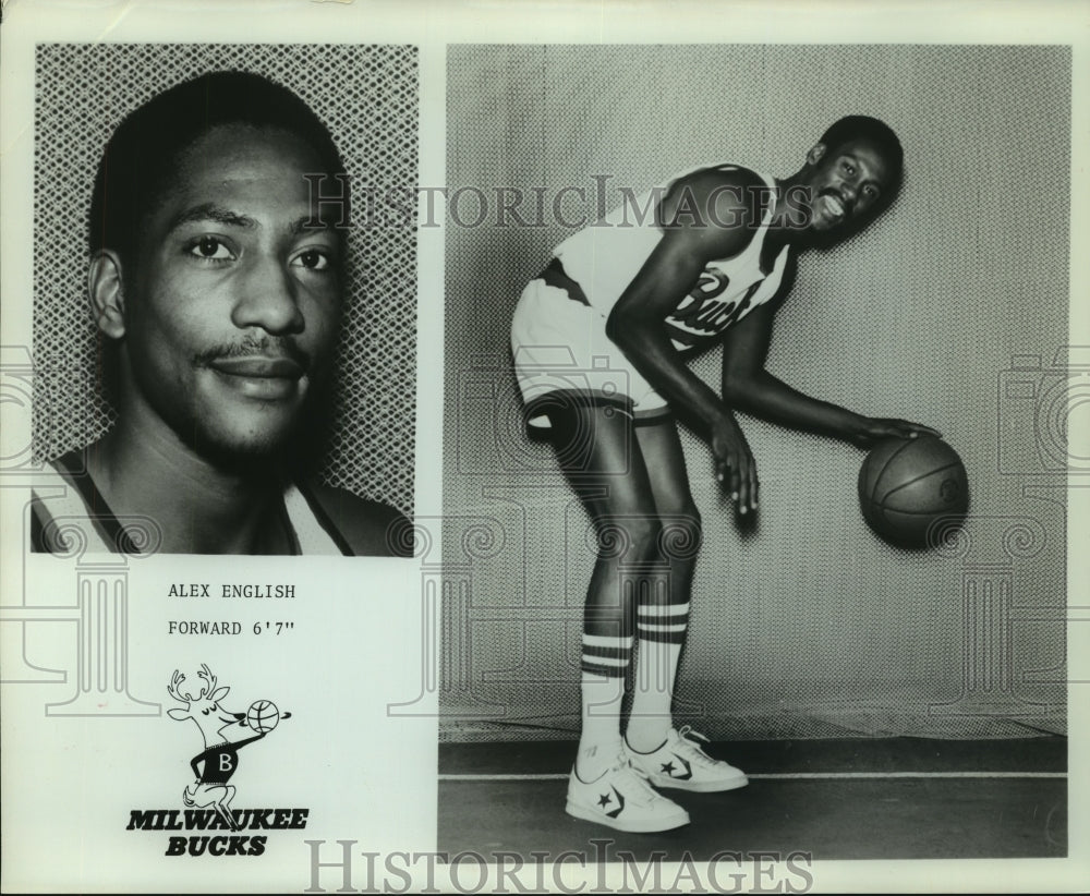 Press Photo Alex English, Milwaukee Bucks Basketball Player - sas09971- Historic Images