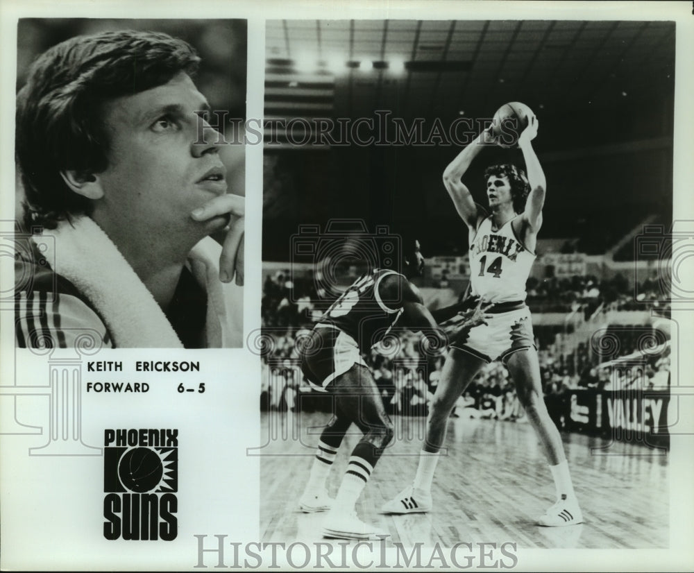 Press Photo Keith Erickson, Phoenix Suns Basketball Player at Game - sas09981- Historic Images