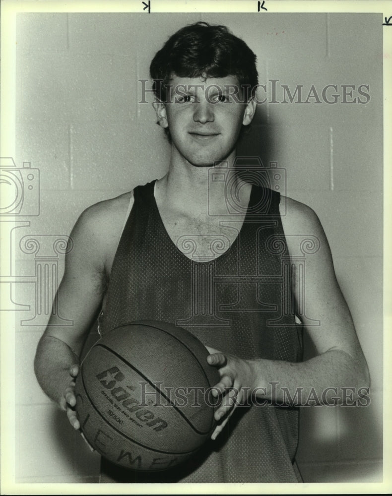 1990 Press Photo Clemens High basketball player Robb Miller - sas10147- Historic Images
