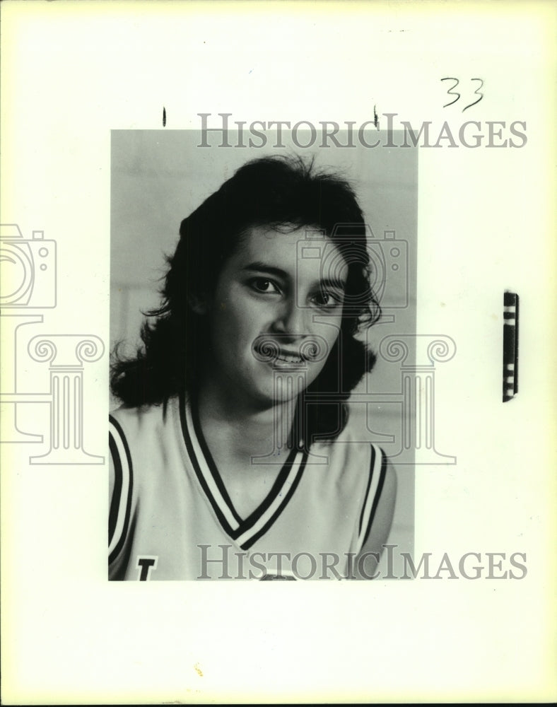 1987 Press Photo Lee High basketball player Denise Forestier - sas10152- Historic Images
