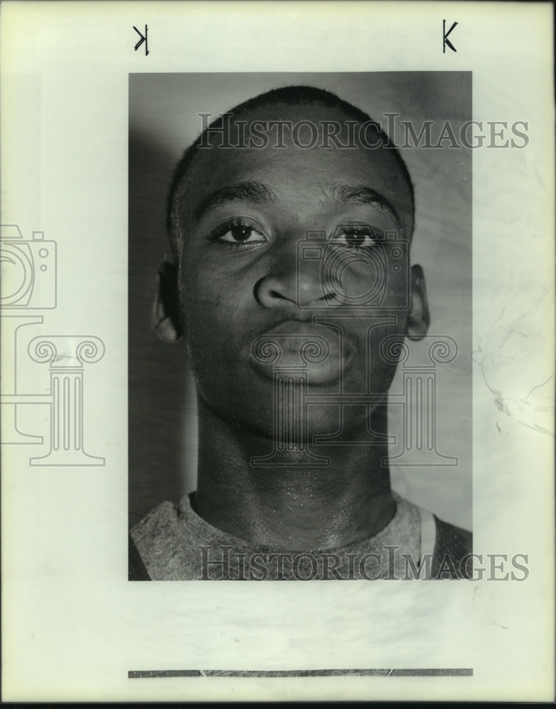 1989 Press Photo Jay High basketball player Byron Campbell - sas10153- Historic Images