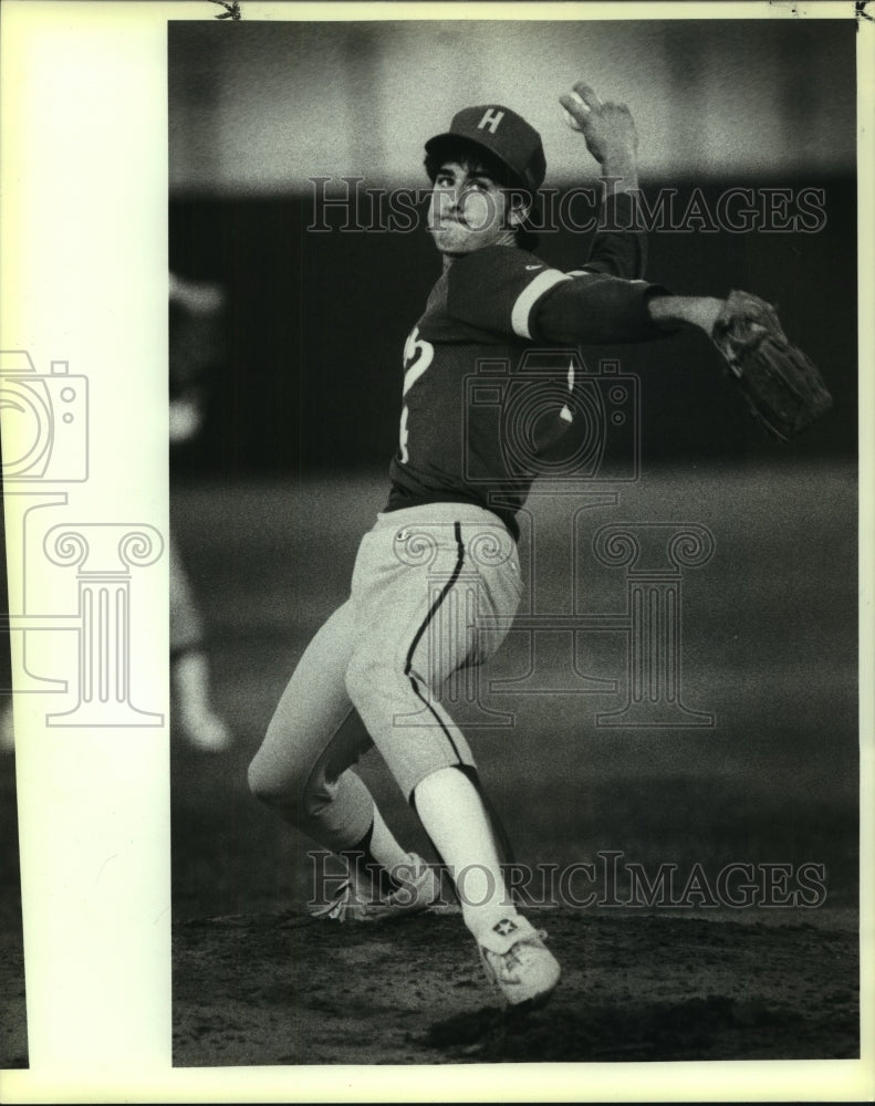 1984 Press Photo Lee and Holmes play high school baseball at Blossom - sas10191- Historic Images