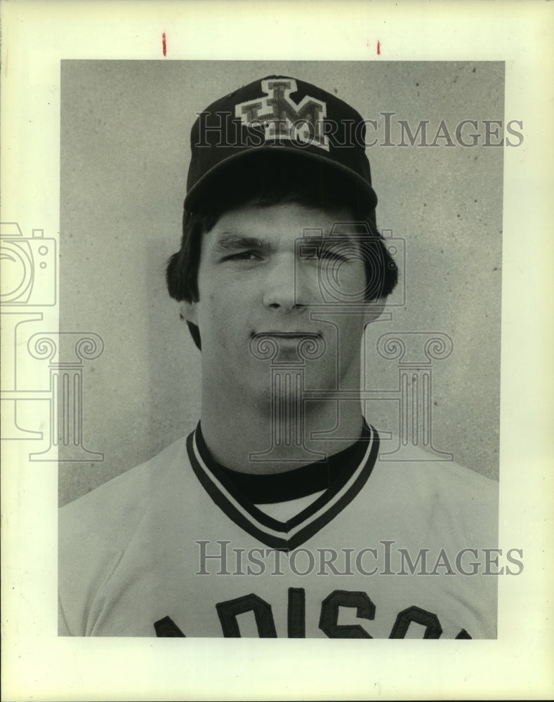 1983 Press Photo Madison High baseball player Scott Eichman - sas10195- Historic Images