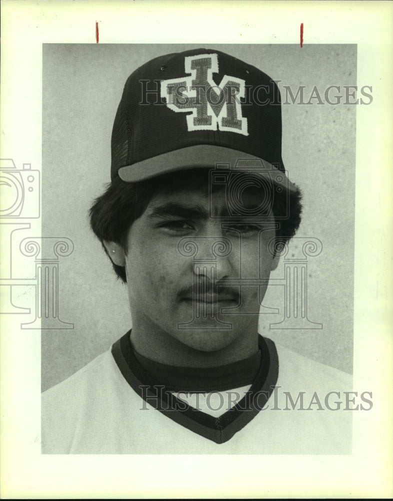 1983 Press Photo Madison High baseball player David Rodriguez - sas10212- Historic Images