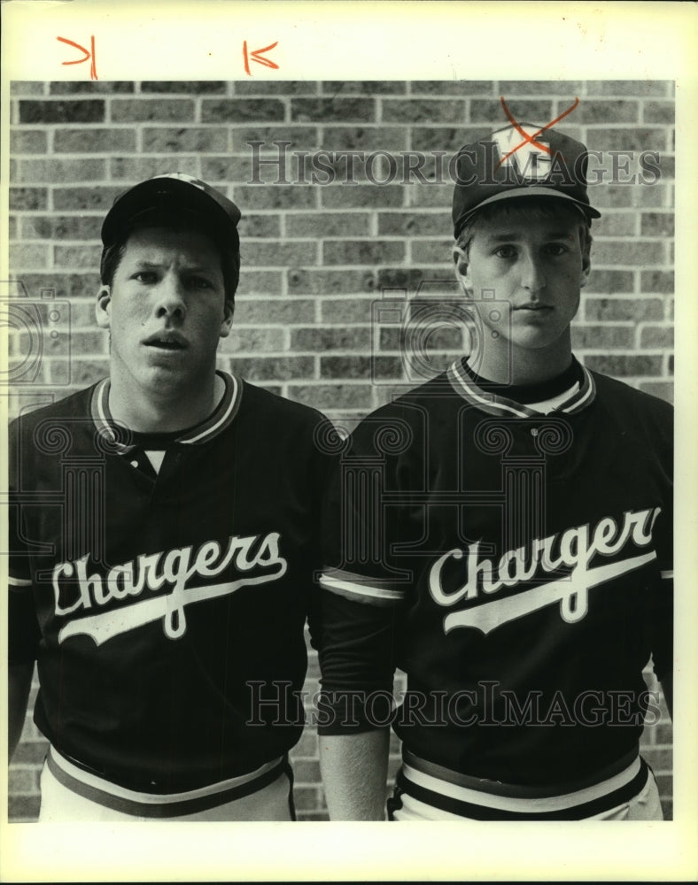 1986 Press Photo Churchill High baseball players Scott Bryant and Phil Essex- Historic Images