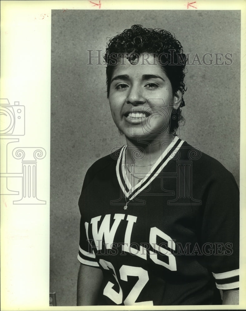 1985 Press Photo Highlands High basketball player Rosalinda Mojica - sas10238- Historic Images