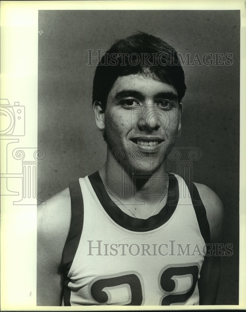 1985 Press Photo Clemens High basketball player Guy Watts - sas10260- Historic Images