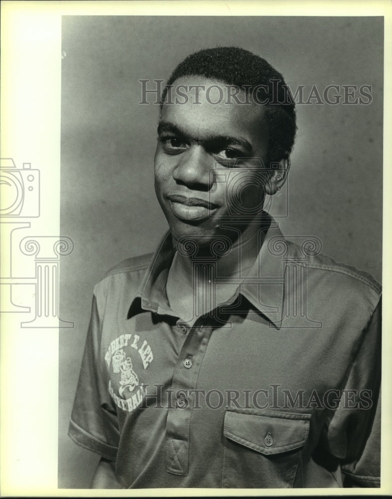 1985 Press Photo Lee High basketball player Charles Watson - sas10270- Historic Images
